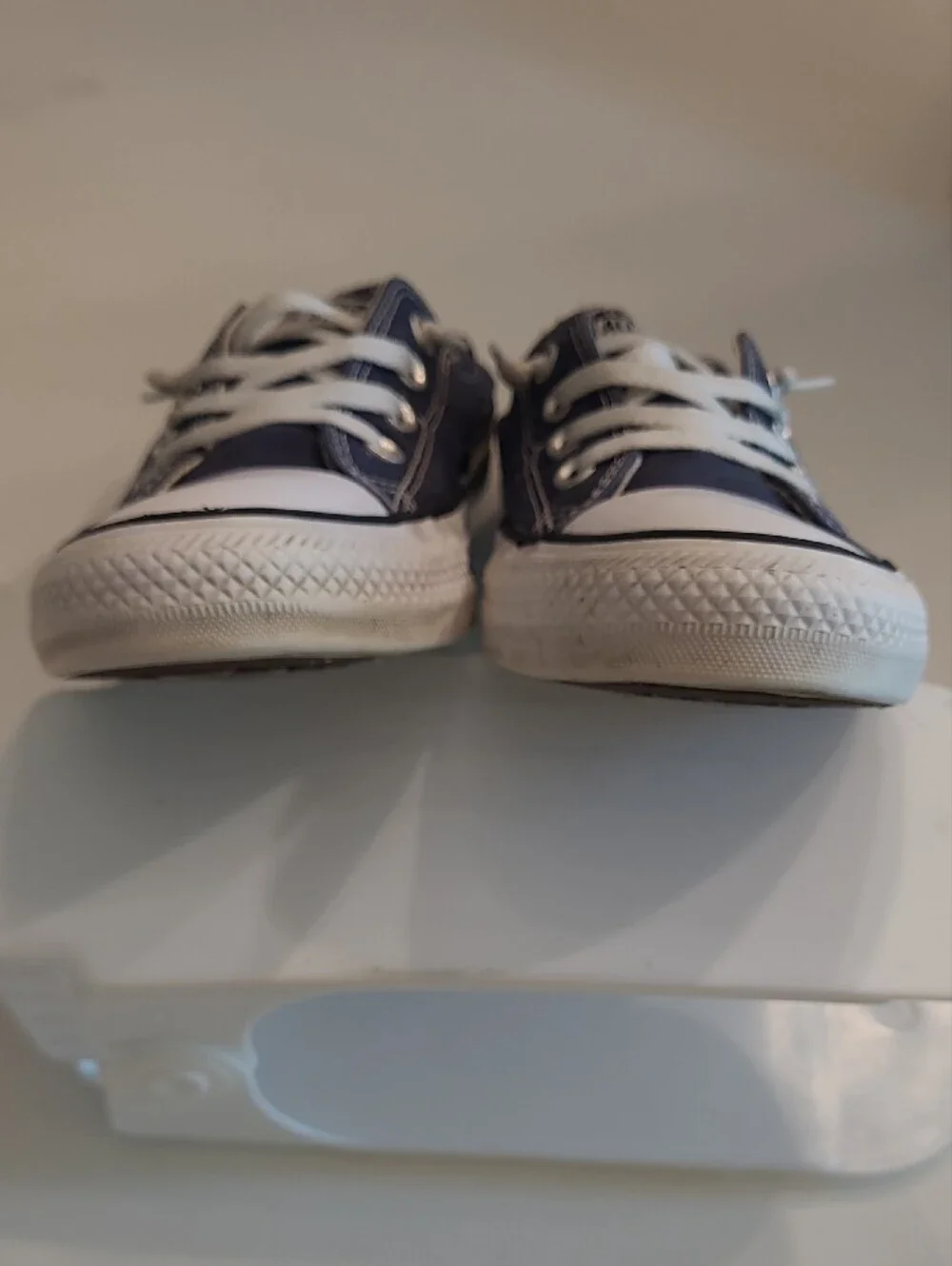 Converse Chuck Taylor All-Star Classic Low Top Lace Up Blue Trim Canvas Sneaker